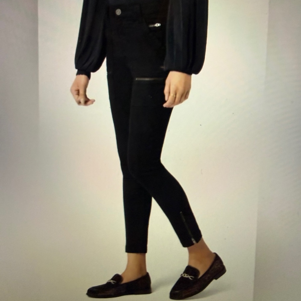 Joie Straight Leg Ankle Black Pants Size 25